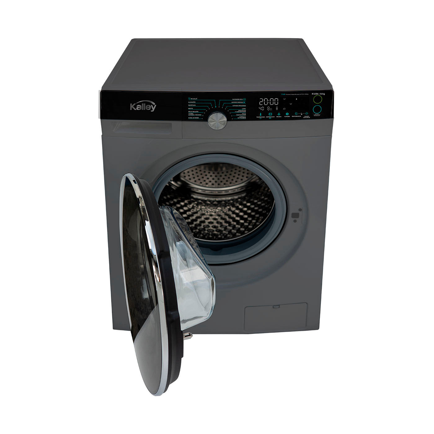Lavadora Secadora Kalley Cf 15 Kg K-Ls15, Gris