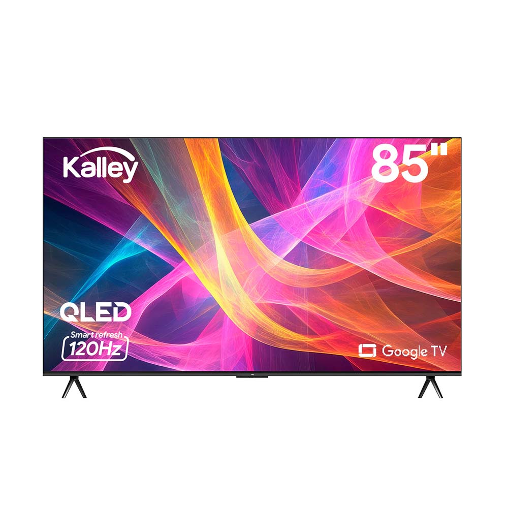 Televisor KALLEY 85 Pulgadas QLED 4K-UHD Smart TV Google 85GQ405