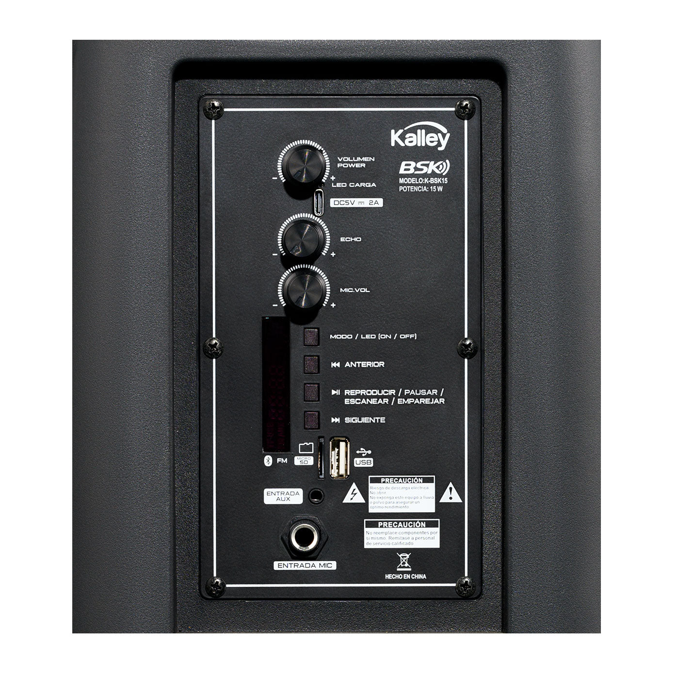 Parlante Kalley Bsk15 K-Bsk15, Negro