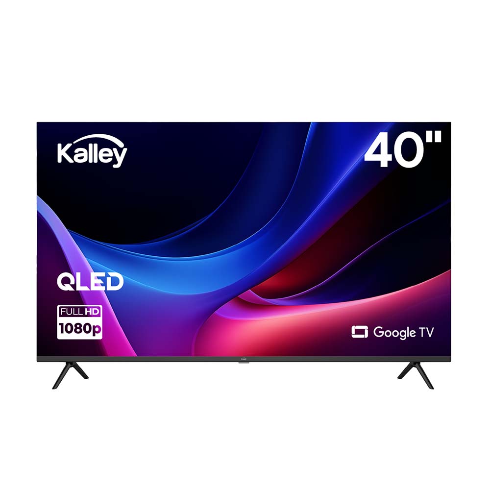 Televisor Kalley 40" Pulgadas 40GQ200 FHD QLED, Negro