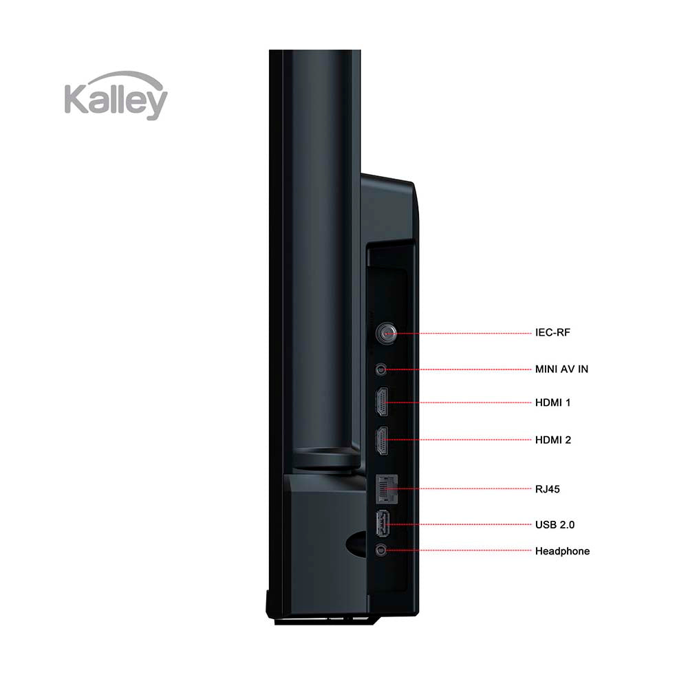 Televisor Kalley 40" Pulgadas 40GQ200 FHD QLED, Negro