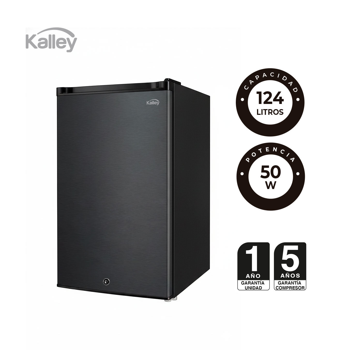 Minibar Kalley Frost una Puerta 124 Litros, Gris