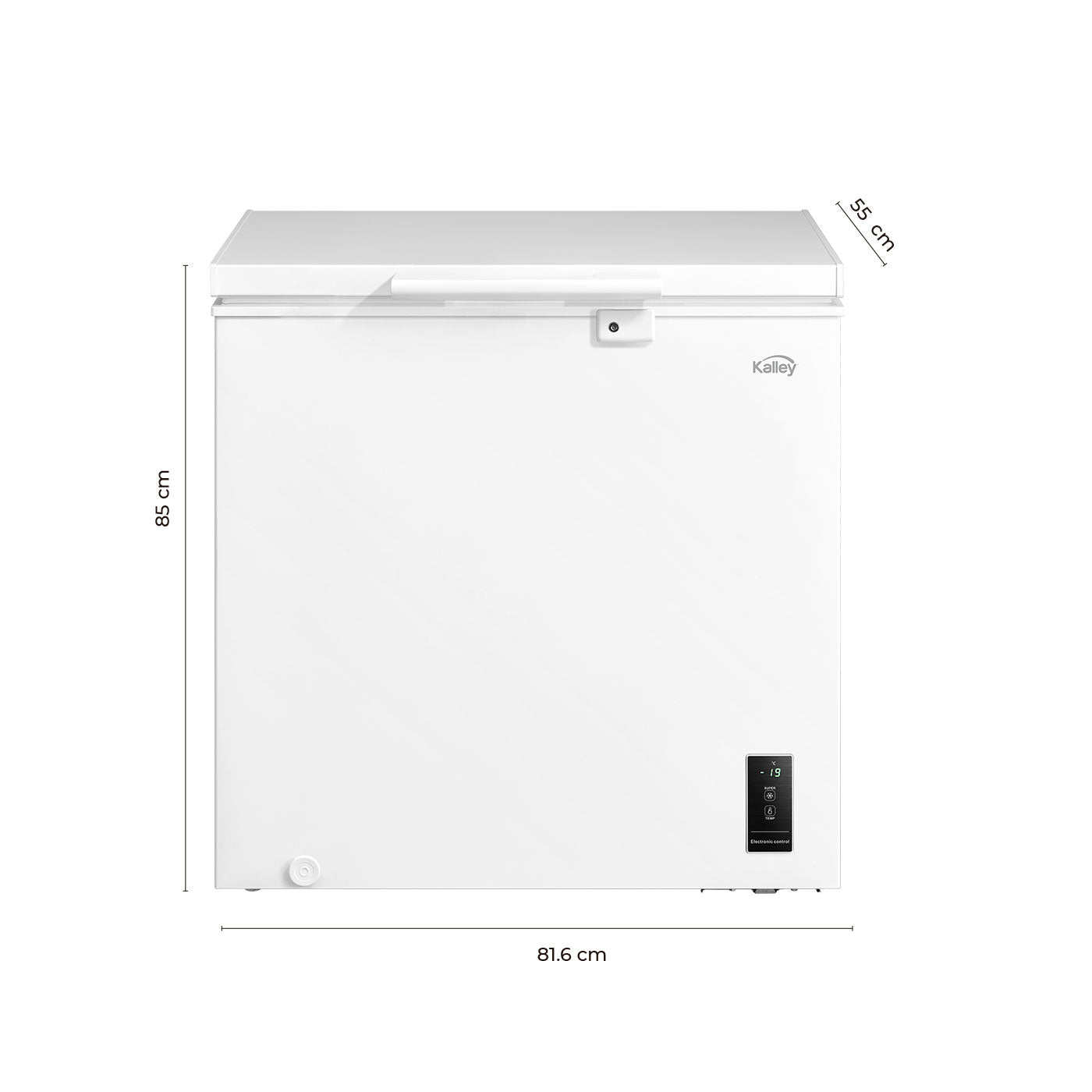 Congelador Horizontal Kalley Dual 194 Litros, Blanco