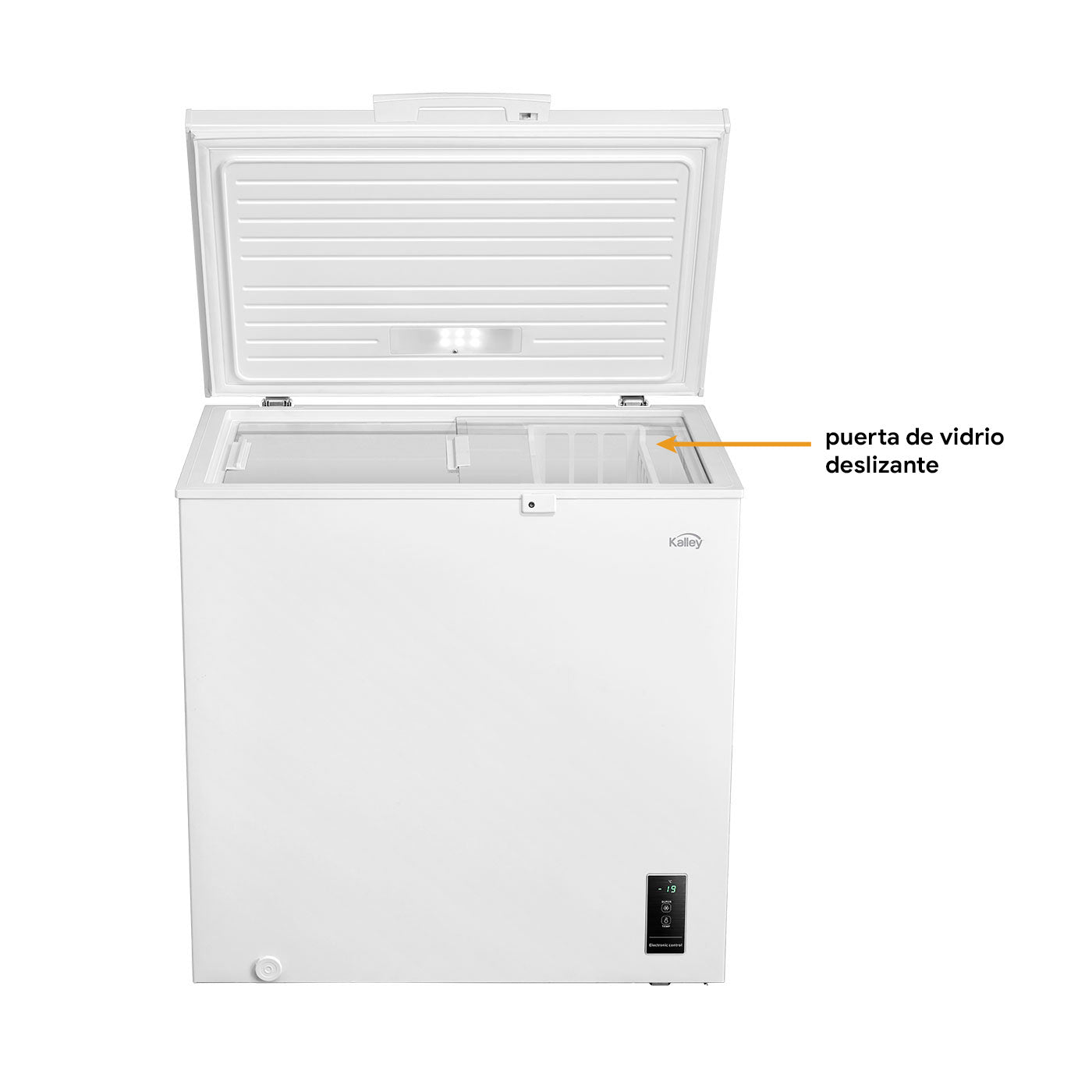 Congelador Horizontal Kalley Dual 194 Litros, Blanco