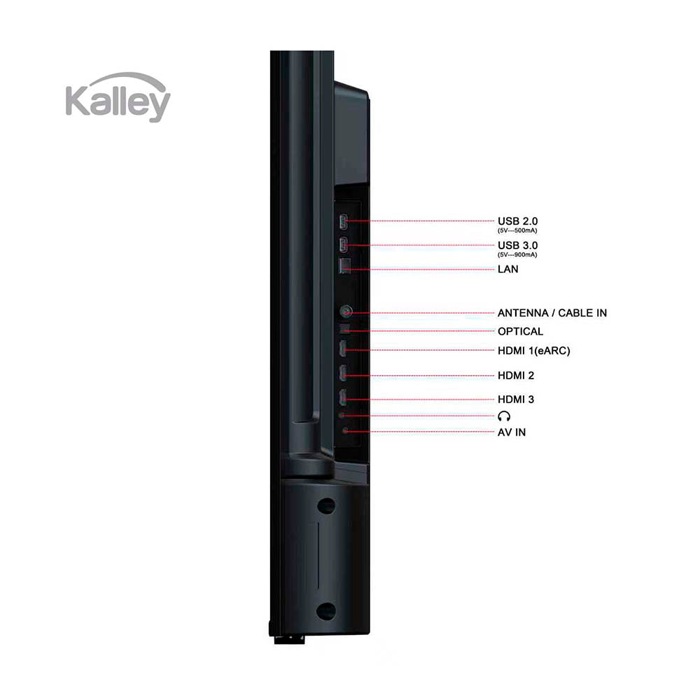 Televisor Kalley 75 Pulgadas QLED 4K-UHD Smart TV Google 75GQ415