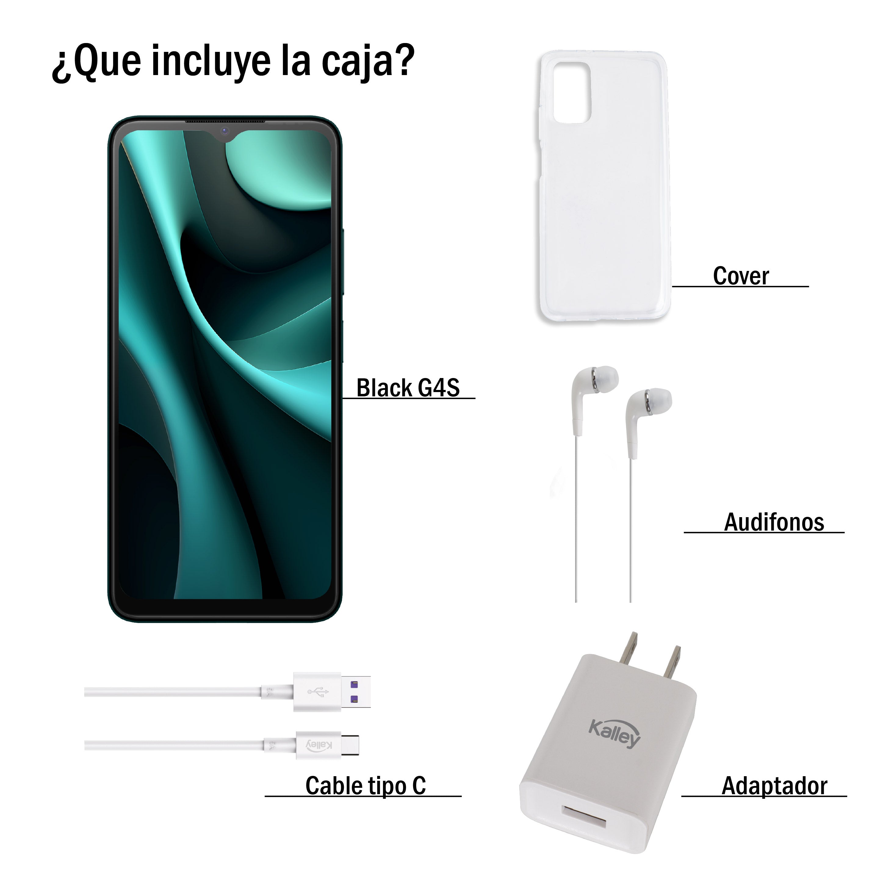 Celular Black g4s 128GB, Verde