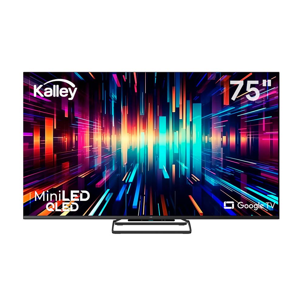Televisor Kalley 75 Pulgadas Miniled QLED Gaming 4K-UHD Smart TV Google 75GM405