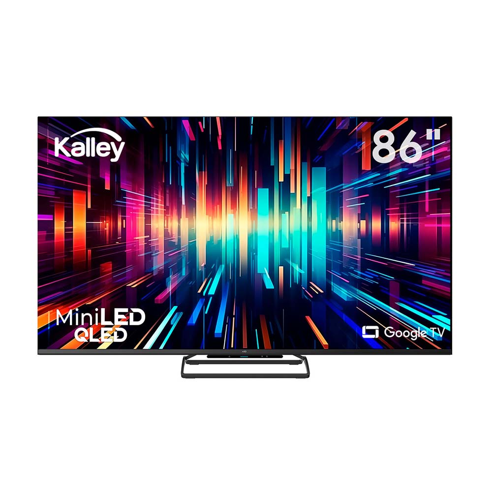 Televisor KALLEY 86 Pulgadas Miniled QLED Gaming 4K-UHD Smart TV Google 86GM405