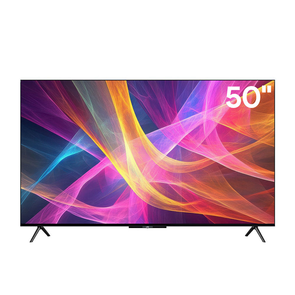 Televisor Kalley 50 pulgadas QLED 4K-UHD Smart TV Google 50GQ405A, Negro