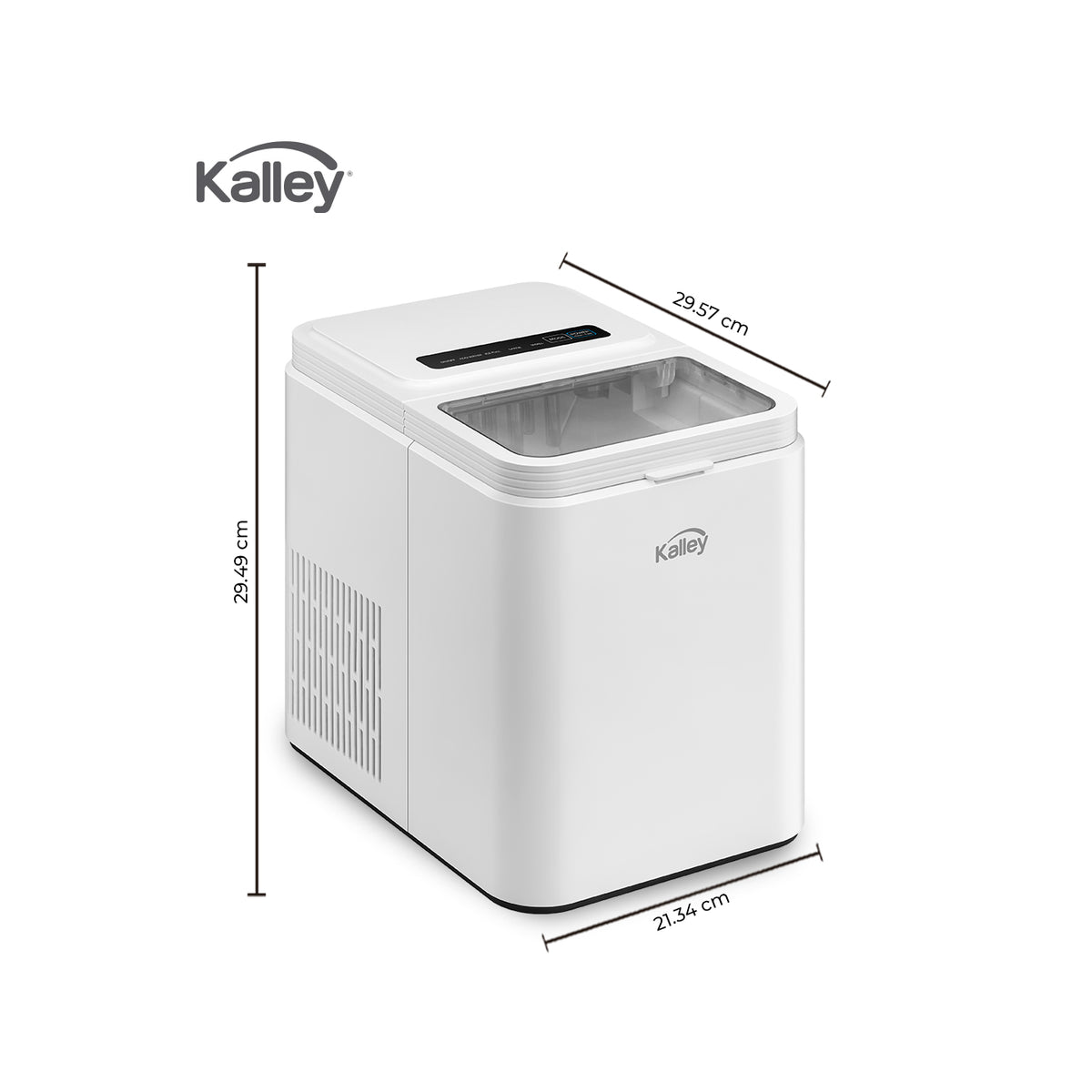 Fabricador De Hielo Kalley 12K KIM12, Blanco