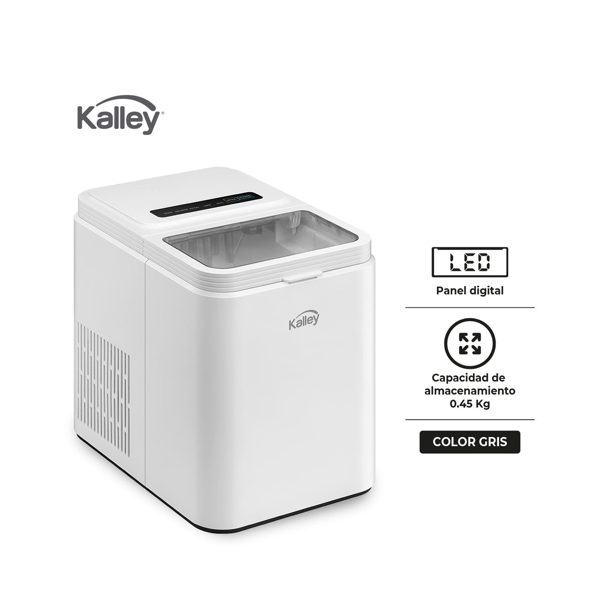 Fabricador De Hielo Kalley 12K KIM12, Blanco