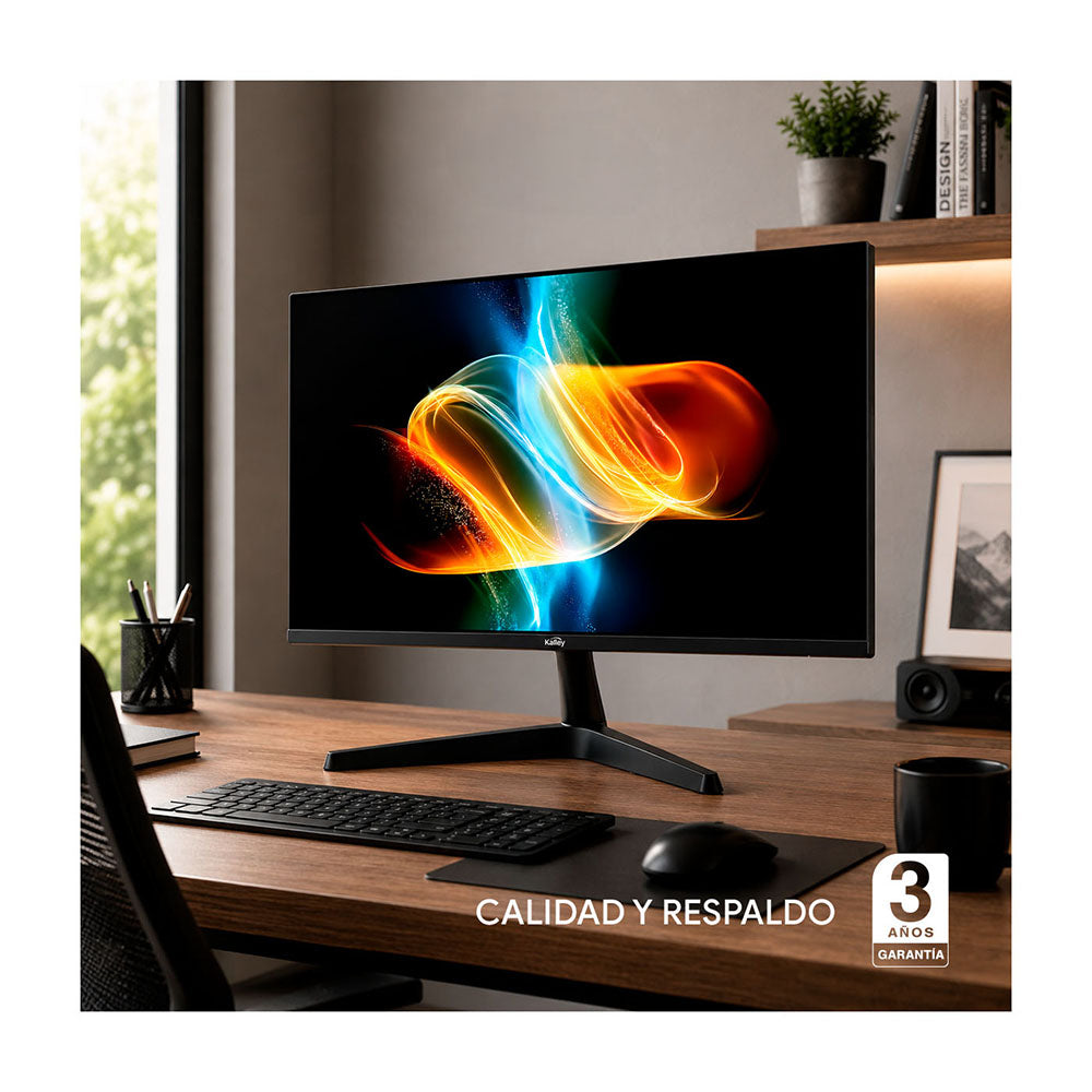 Monitor Kalley 24 Pulgadas FHD Plano, Negro