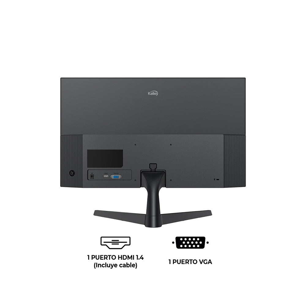 Monitor Kalley 27 Pulgadas K-M27F12 FHD Plano, Negro