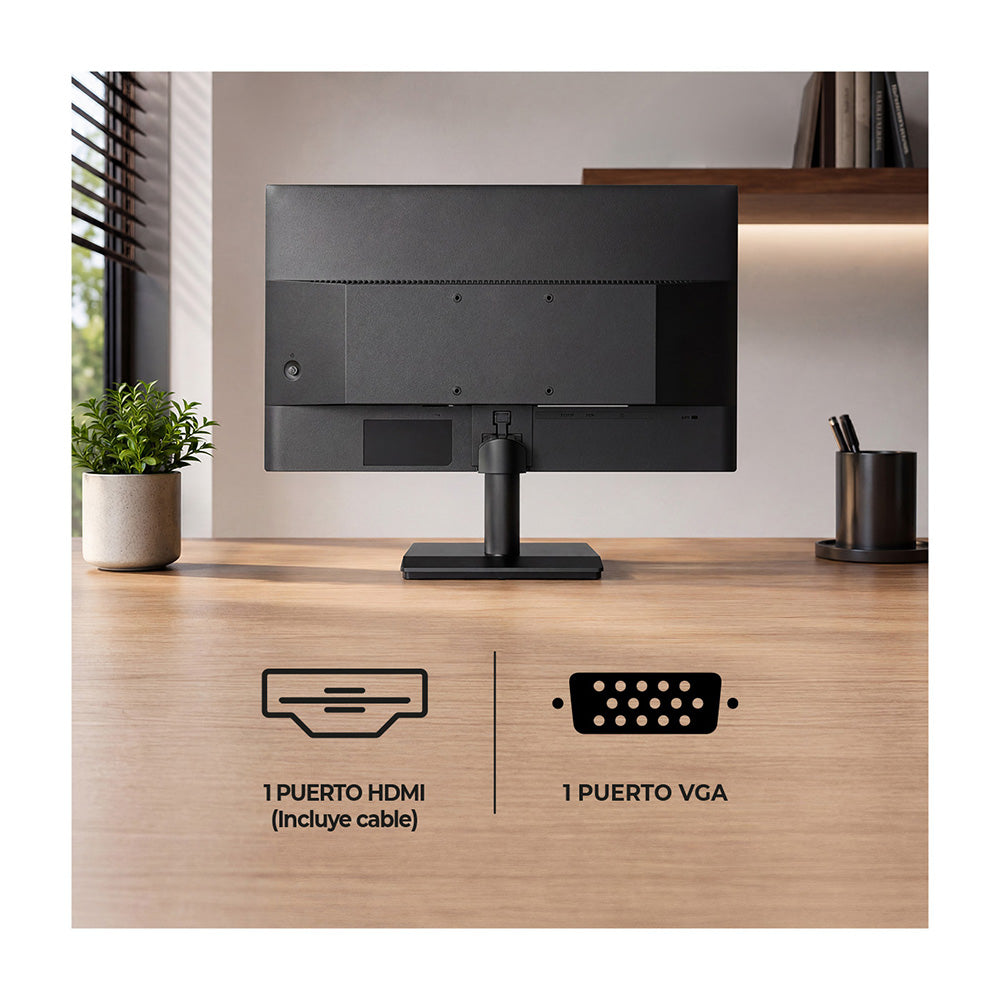 Monitor Kalley 22 Pulgadas M22FP2 FHD Plano, Negro
