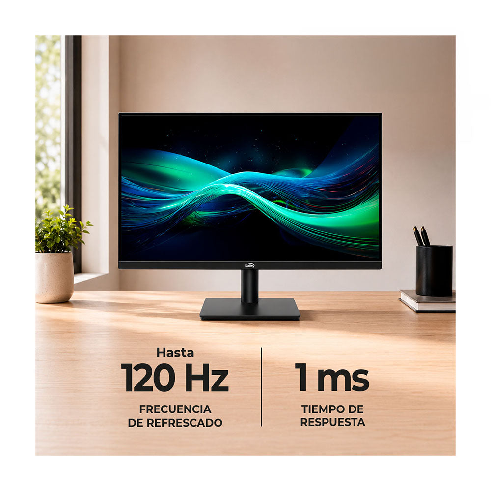 Monitor Kalley 22 Pulgadas M22FP2 FHD Plano, Negro