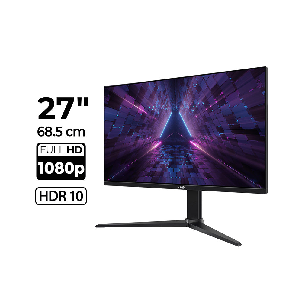 Monitor KALLEY Gamer 27 Pulgadas M27FG20 FHD Plano, Negro