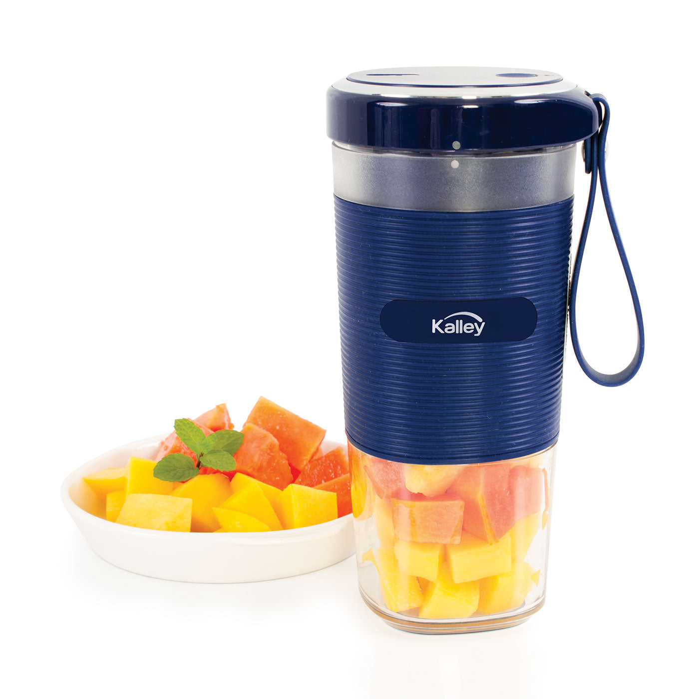 Licuadora Kalley Mlp5 Recargable, Azul