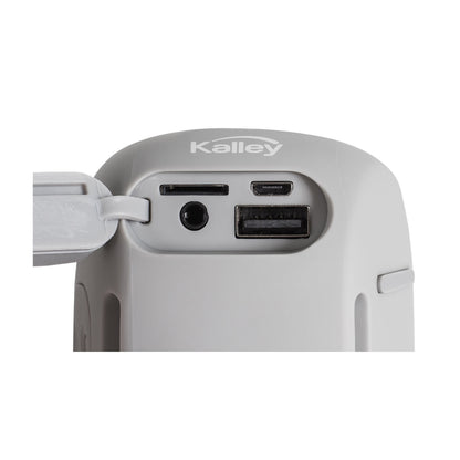 Parlante Portátil Kalley Bluetooth Radio Fm, Puerto Usb, Microsd K-Gp4Wa 4W, Gris