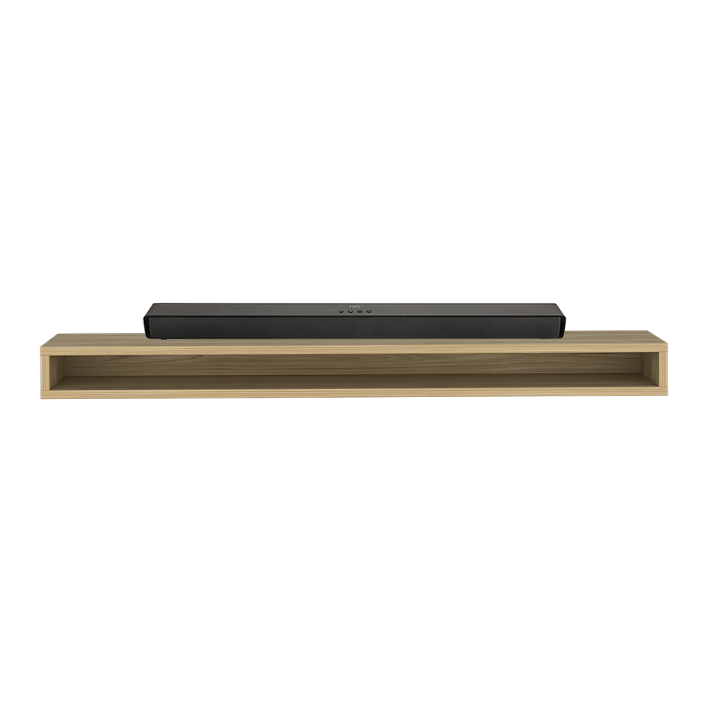 Combo Monaco, Incluye Barra de Sonido y Repisa Flotante para TV