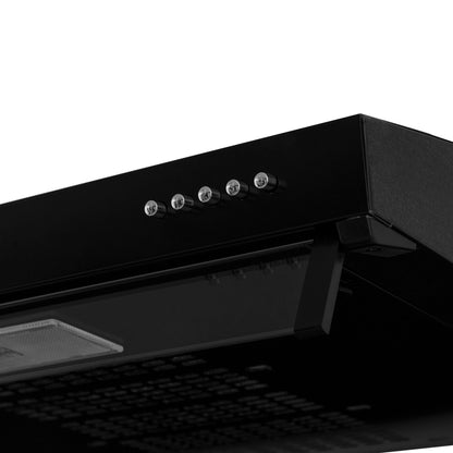 Campana Horizontal Negra 3 Velocidades 60 Cm CX 4300