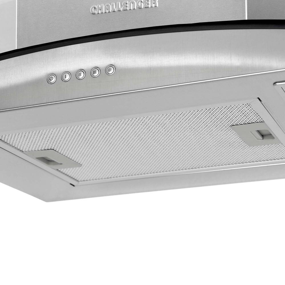 Campana Isla en Acero Tipo Cristal 80 cm 3 Velocidades
