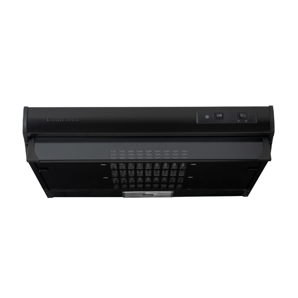 Campana Horizontal Negra 2 Velocidades 60 Cm