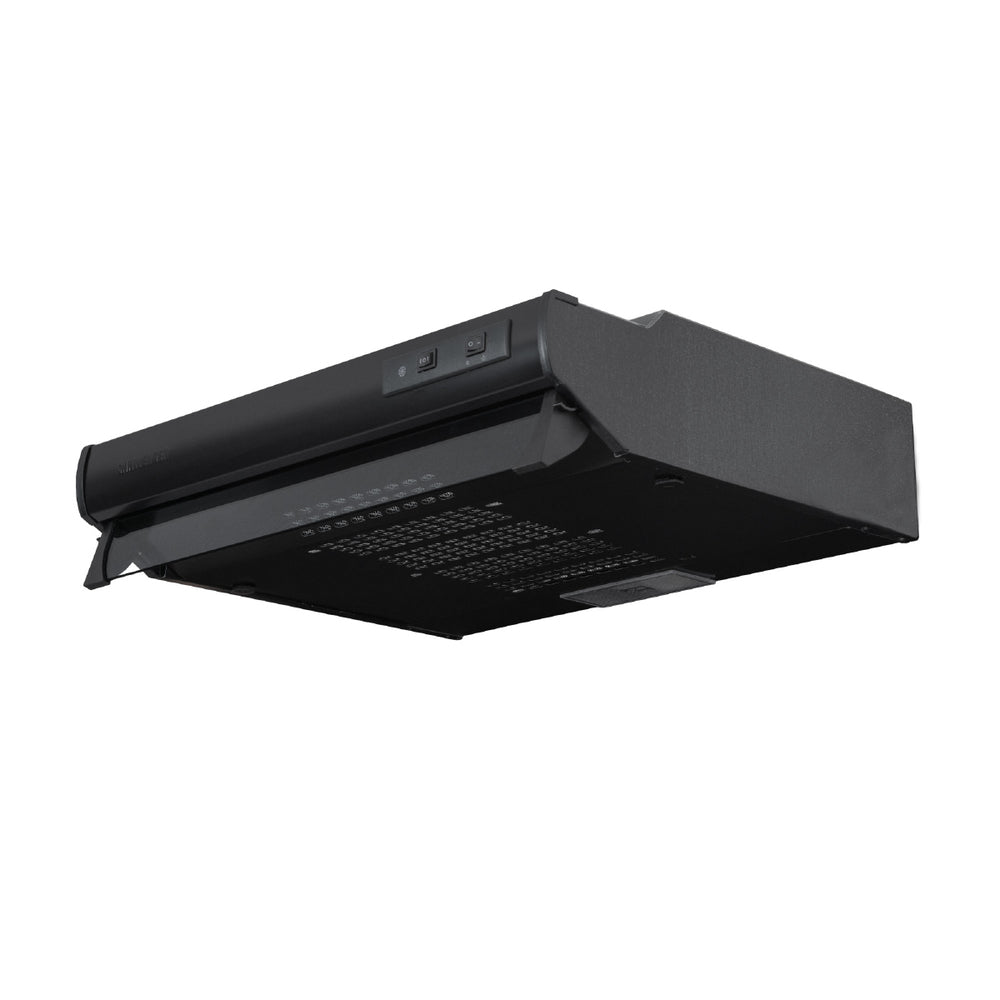 Campana Horizontal Negra 2 Velocidades 60 Cm