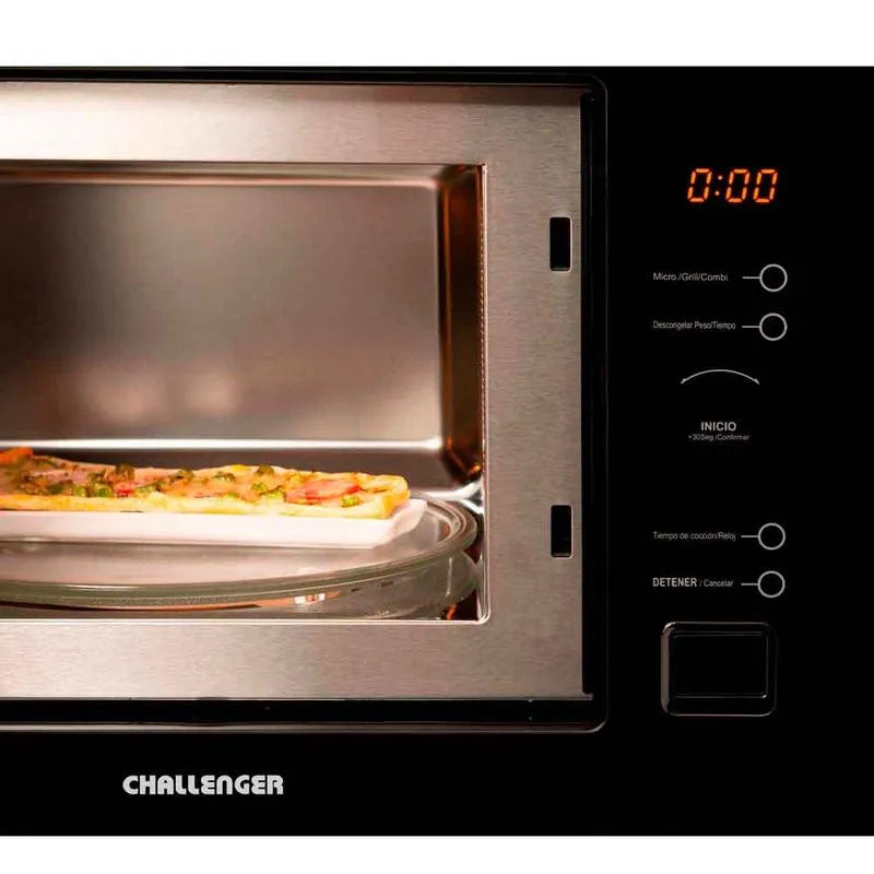 Microondas De Empotrar Negro 28lts 110v Challenger Hm8110