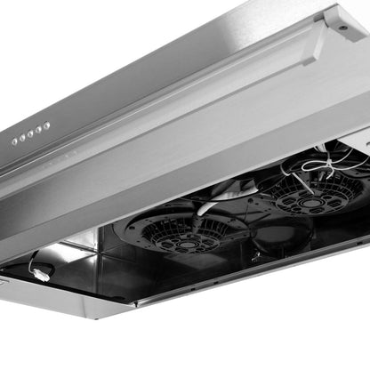 Campana Horizontal Acero Inoxidable 3 Velocidades 90 Cm