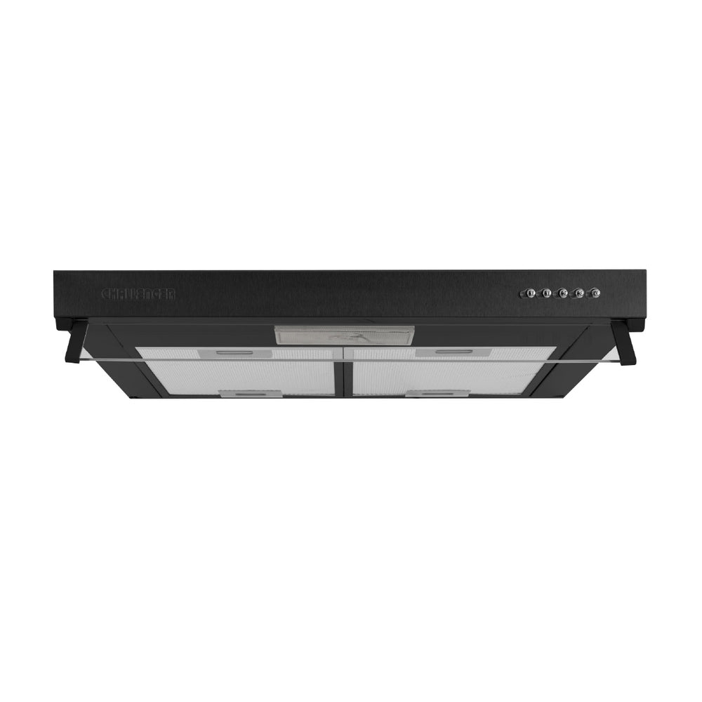 Campana Horizontal Negra 3 Velocidades 60 Cm