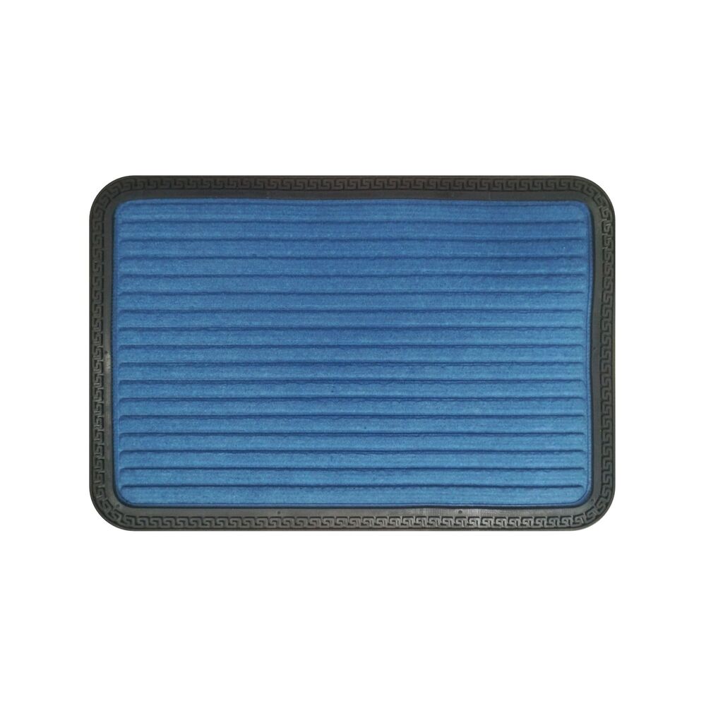 Tapete Felpudo Panama 40X60 Cm Azul Setx2 Unidades