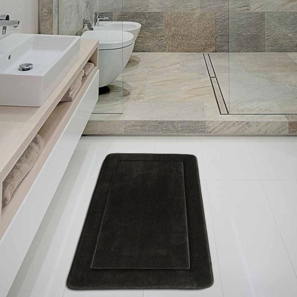Alfombra De Baño 50X80 Negro