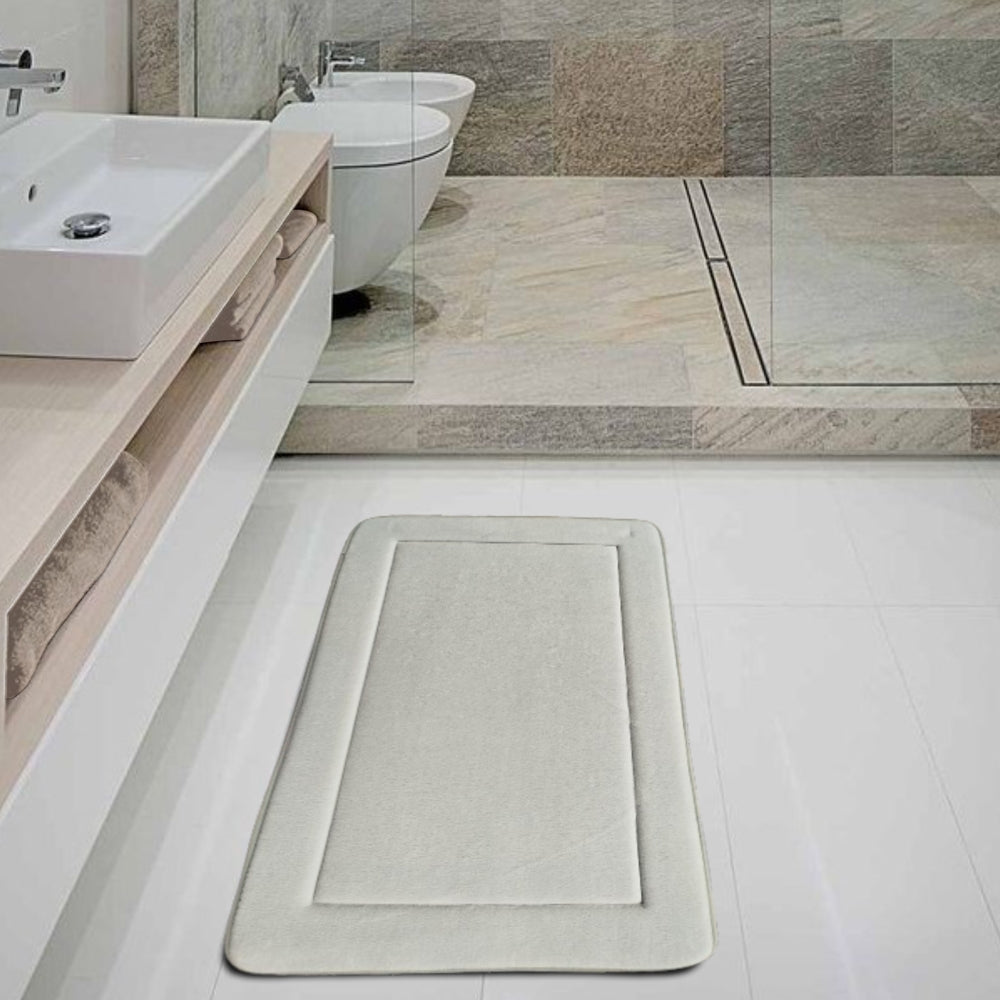 Alfombra De Baño 50X80 Gris Claro