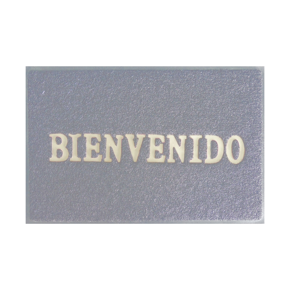 Tapete Fel Confortmat Bienvenido 38X58 Gris Setx4 Unidades