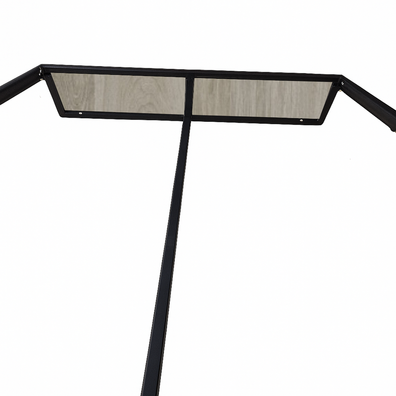 Cama Sencilla Metal Madera Agata Gris Oscuro 100 x 190 x 24
