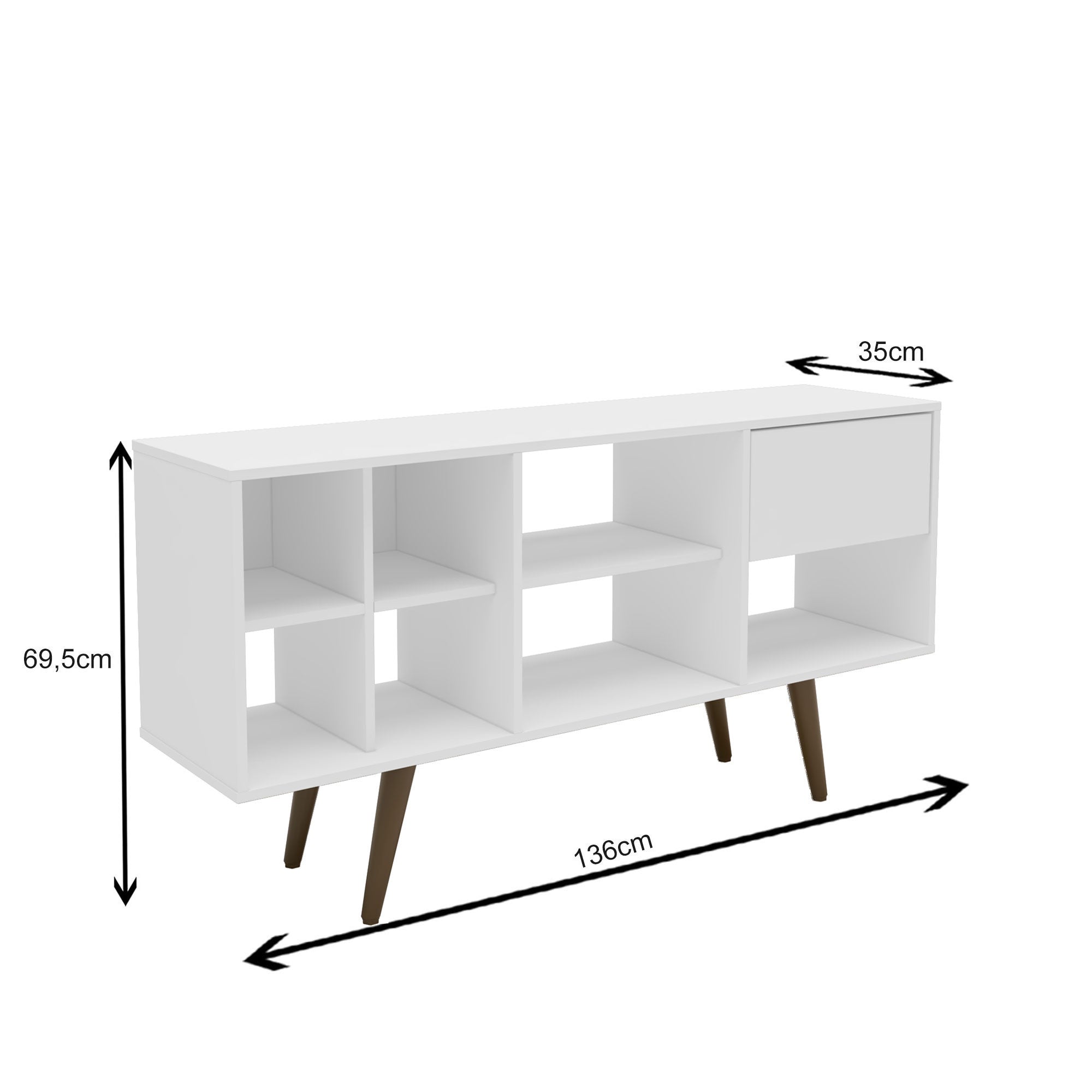 Rack Tv60 Austria Blanco