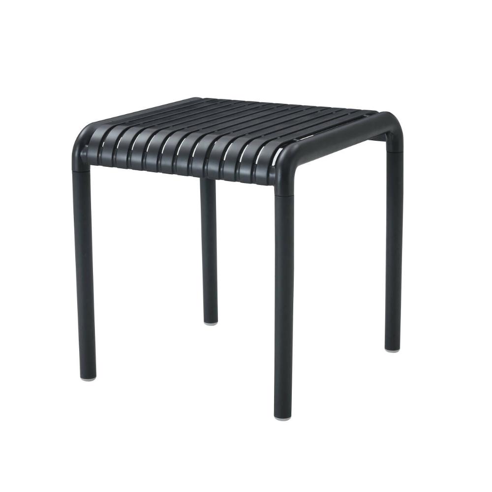Mesa Lounge Parma, Negro, Pequeña con diseño minimalista