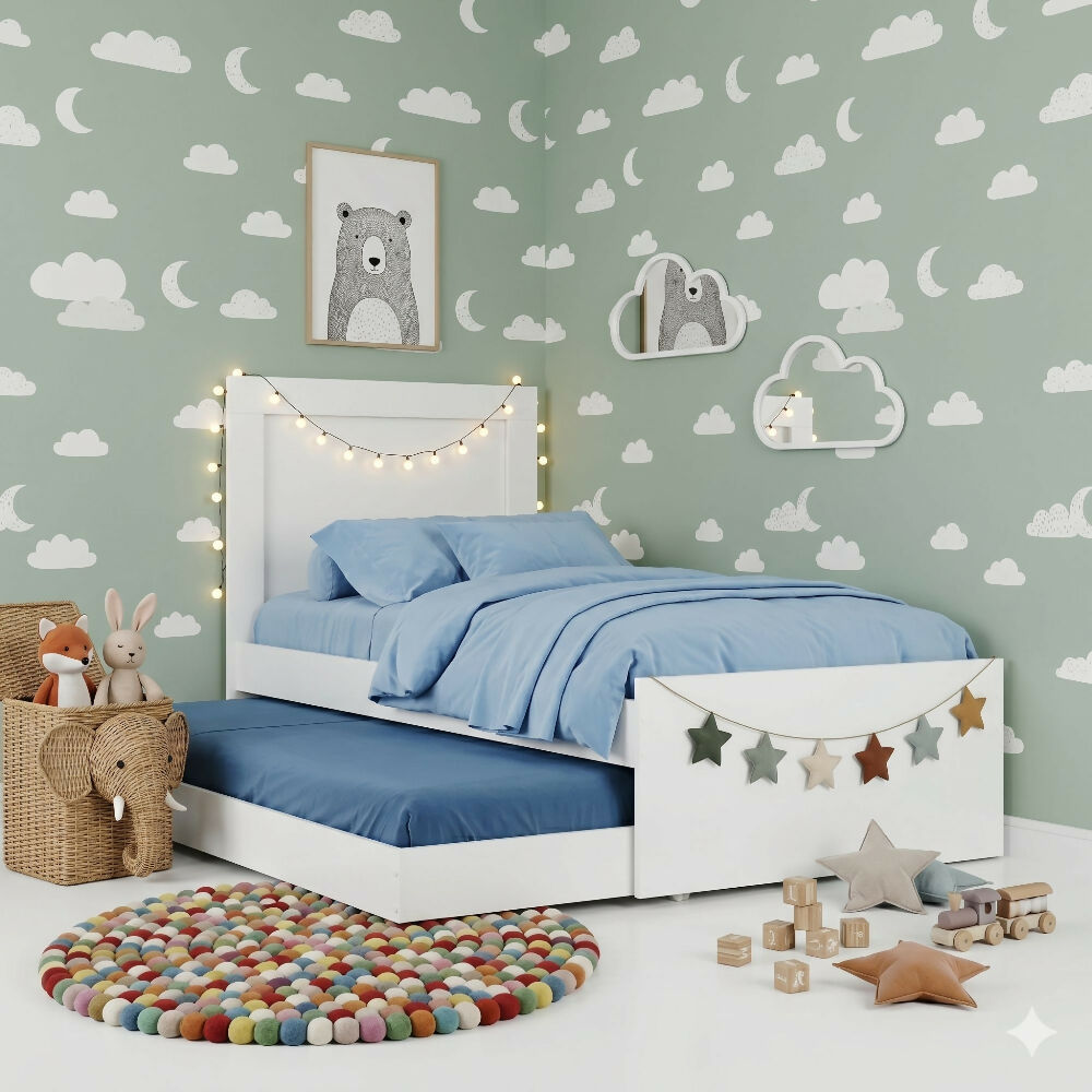 Cama Sencilla Verona, Blanco