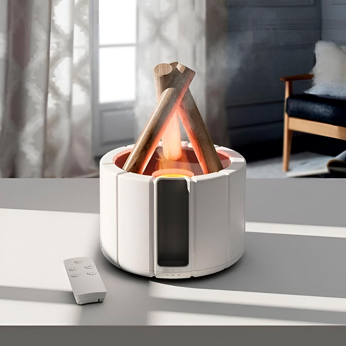 Humidificador Fogata LED Difusor Aromas Luminoso KP-7022