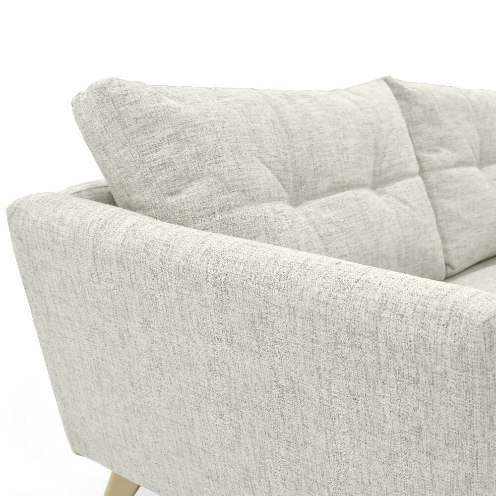 Sofa Grecia 3 puestos 192x85x84 Tela Taupe