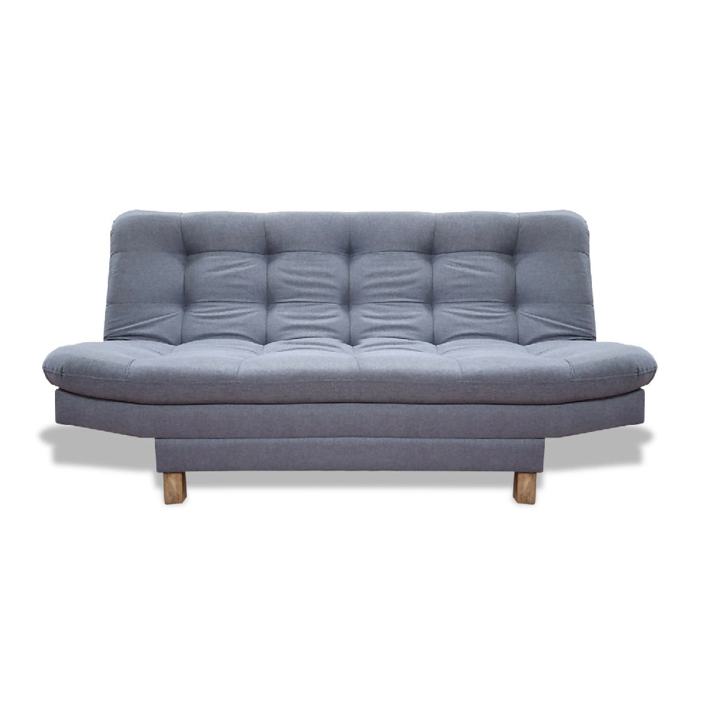 Sofacama Widmer 3 Posiciones Gris + Cojines Decorativos