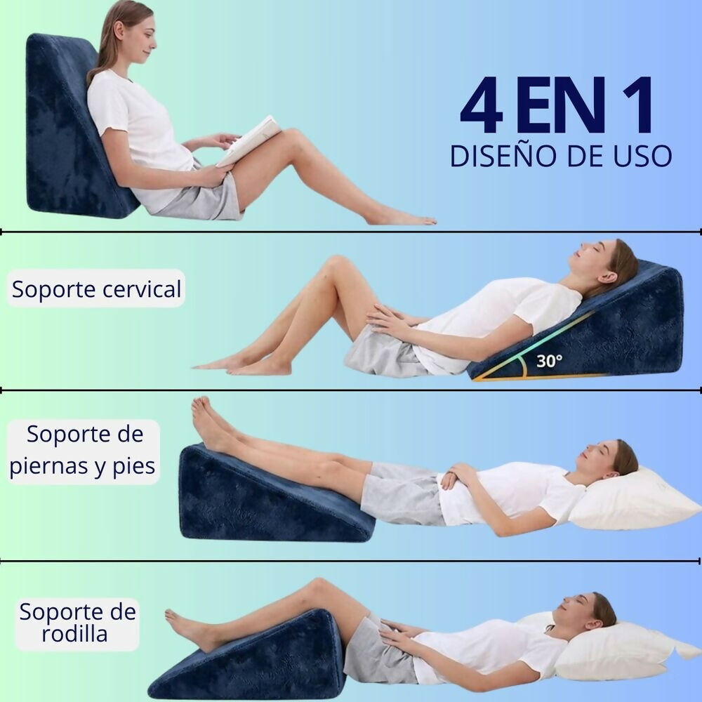 Cojín tv triangular azul