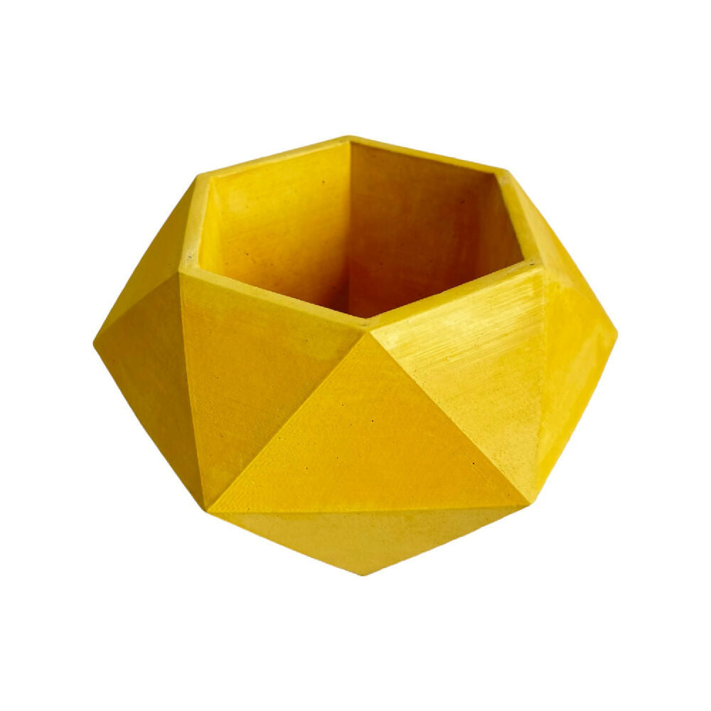 matera de mesa en cemento adara amarillo de concreto tienda online de materas y decoración