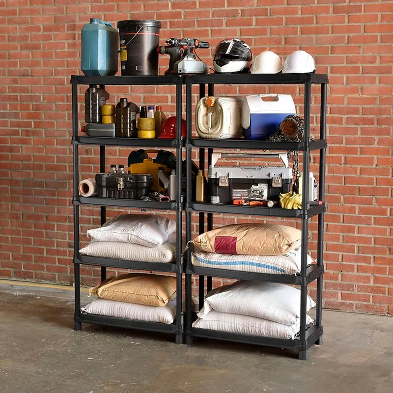 Estantería multifuncional de 5 Niveles Ventilada 18" Negro