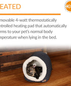 K&H Pet Products Thermo-Pet Cave - Cama para gatos con calefacción, color azul...