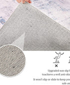 famibay Alfombra de pasillo de 2 x 6 pies con respaldo de goma, moderna...