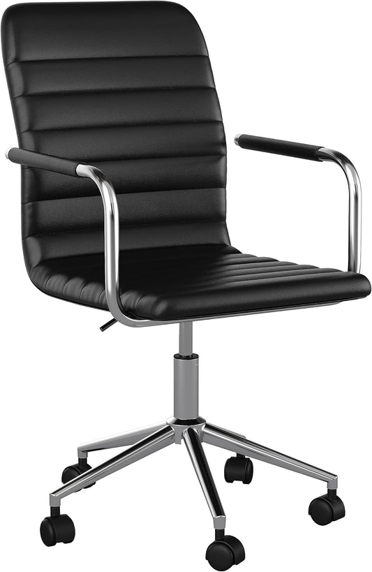 Martha Stewart Taytum - Silla giratoria con reposabrazos para oficina en casa...