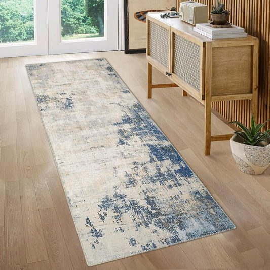 Zacoo Alfombra de pasillo de 6 pies, antideslizante, lavable, oriental,...