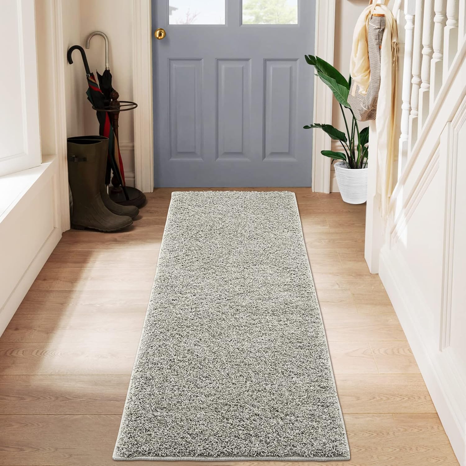 FairOnly Alfombra de pasillo moderna de 2 x 8 pies para pasillo, cocina, no...