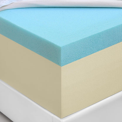 Tidur Colchón de espuma viscoelástica de gel refrescante, 12 pulgadas,